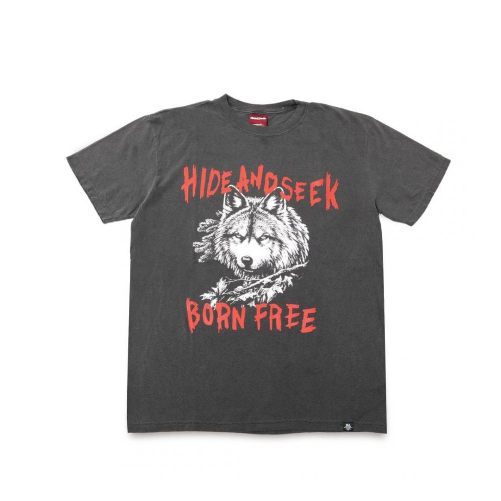 Wolf S/S Tee *フロント/ダークブラック*