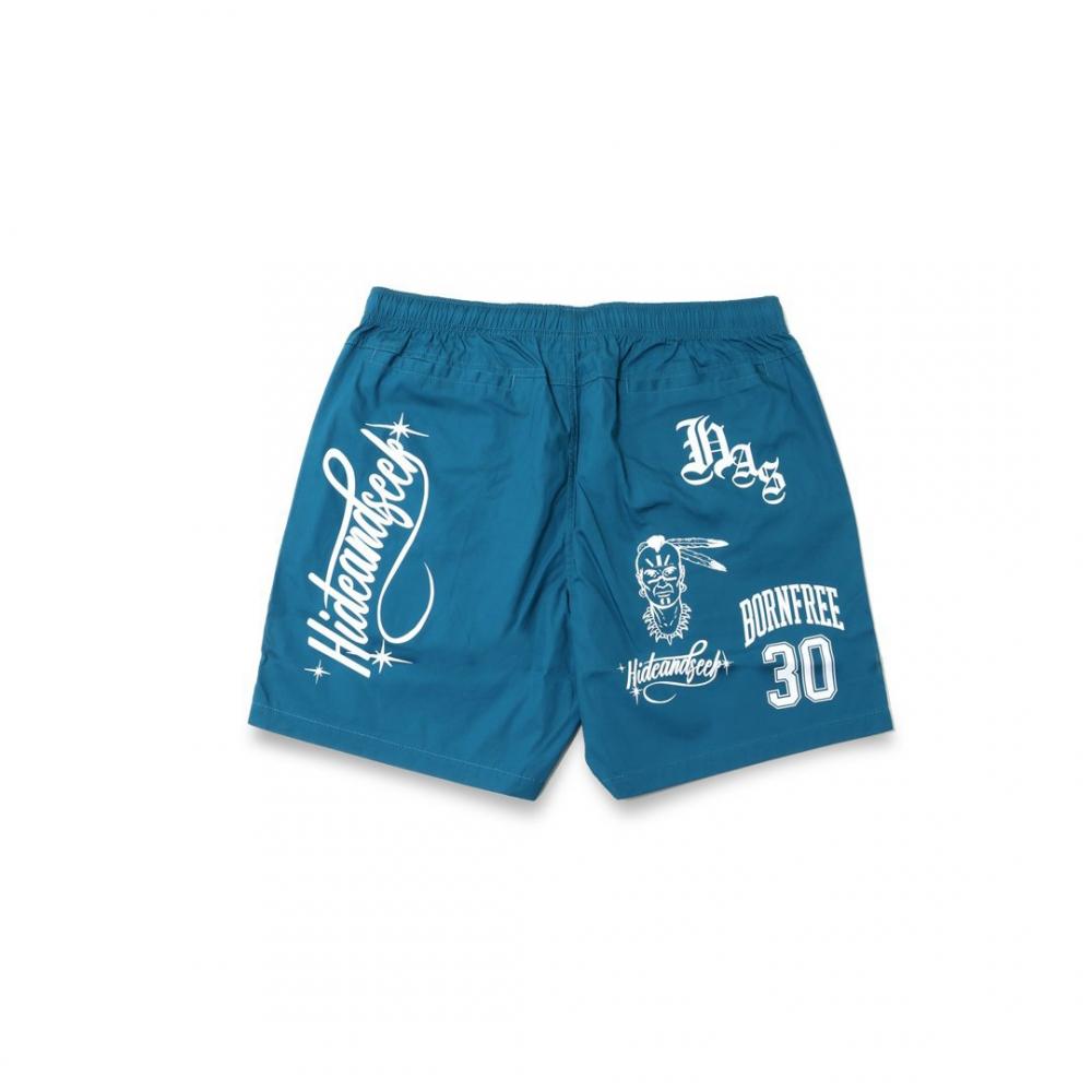 Cursive Logo Beach Short *グリーン*