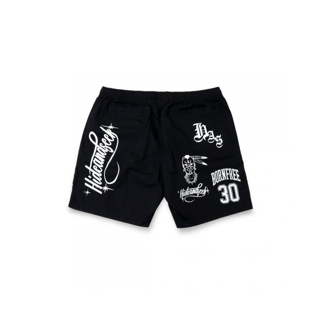 Cursive Logo Beach Short *ブラック*