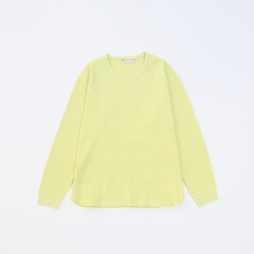 L/S WAFFLE TEE *ネオン*