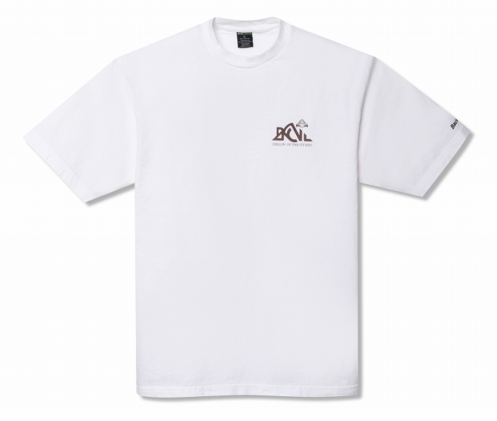 BACK CHANNELxPRILLMAL OUTDOOR LOGO T / WHITE