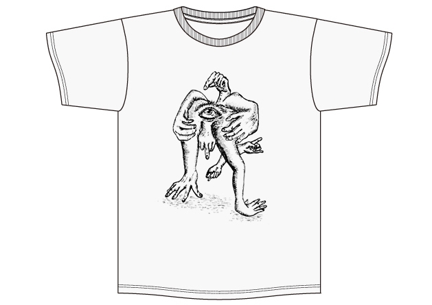 ASS-MAN TEE *ライトグレー×ブラックプリント*