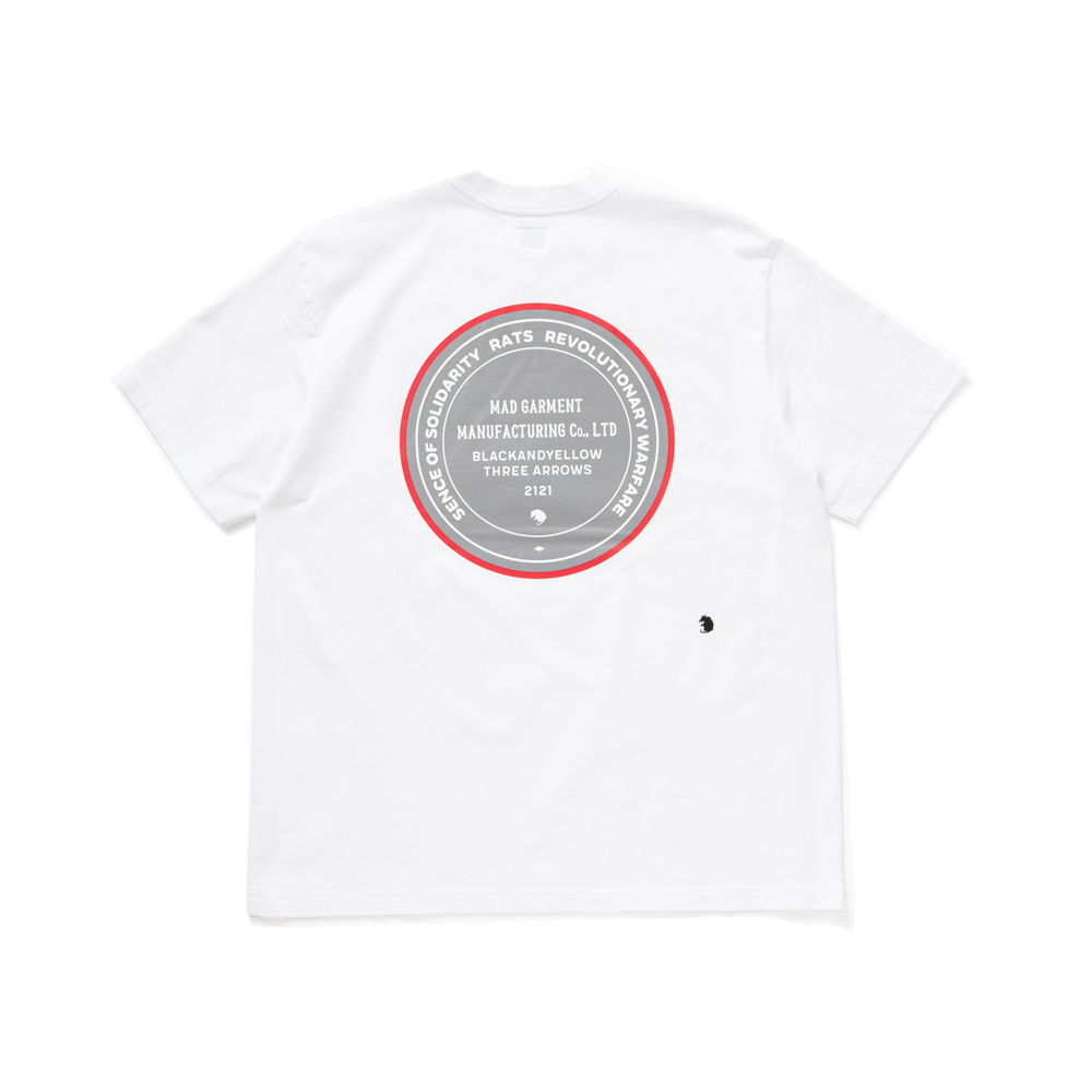 CIRCLE MGM TEE *ホワイト×グレー*