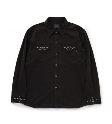 STUDS RAYON SHIRT *ブラック*