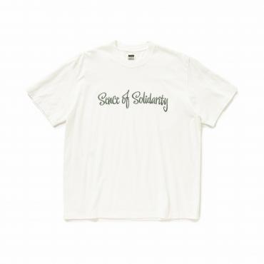 CHAIN LOCK TEE *ホワイト×グリーン*