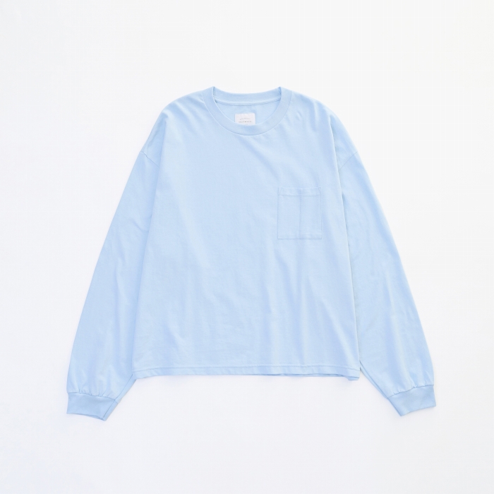 L/S WIDE CUTSEWN *サックス*