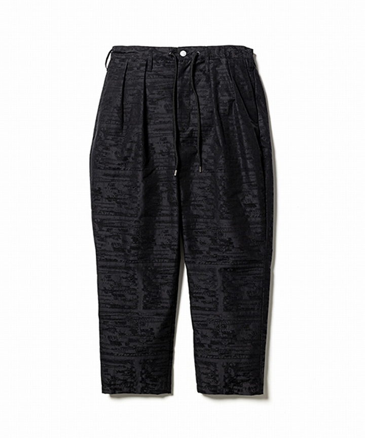 "TWO DOLLARS" FORWARD PLEATS PANTS *ブラック*