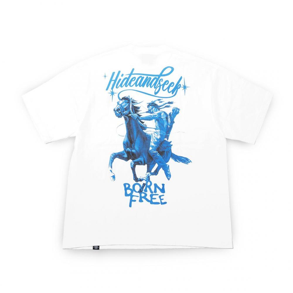 Horse Rider S/S Tee *ホワイト×ネイビー*