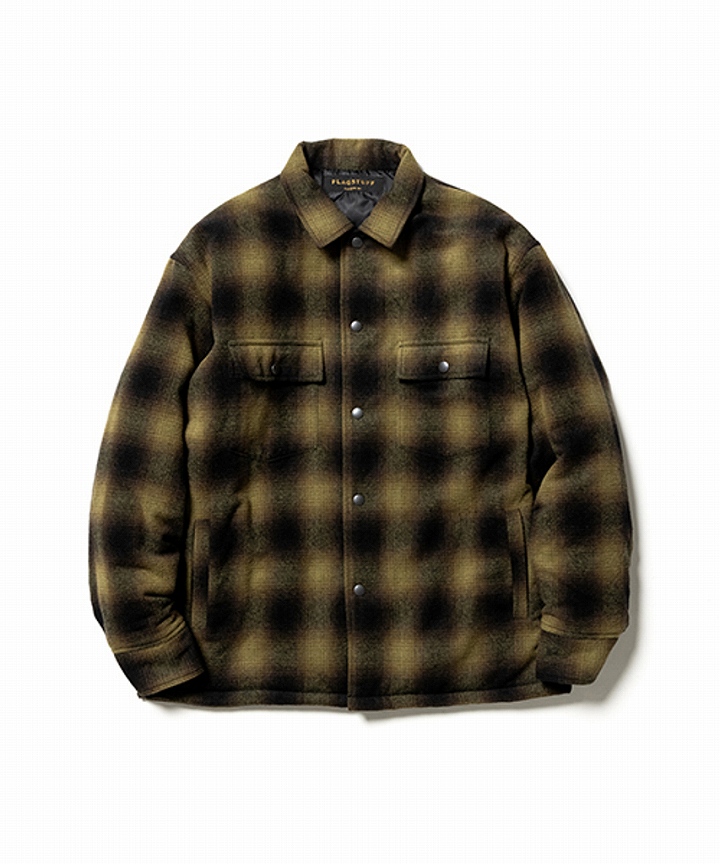QUILTING CHECK SHIRTS *イエロー*