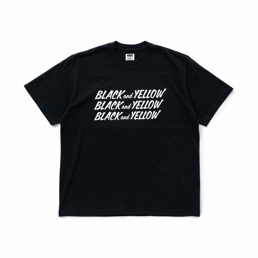 BLACK and YELLOW TEE *ブラック*