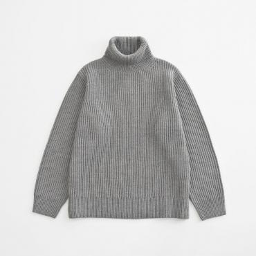LOW GAUGE TURTLE KNIT *グレー*