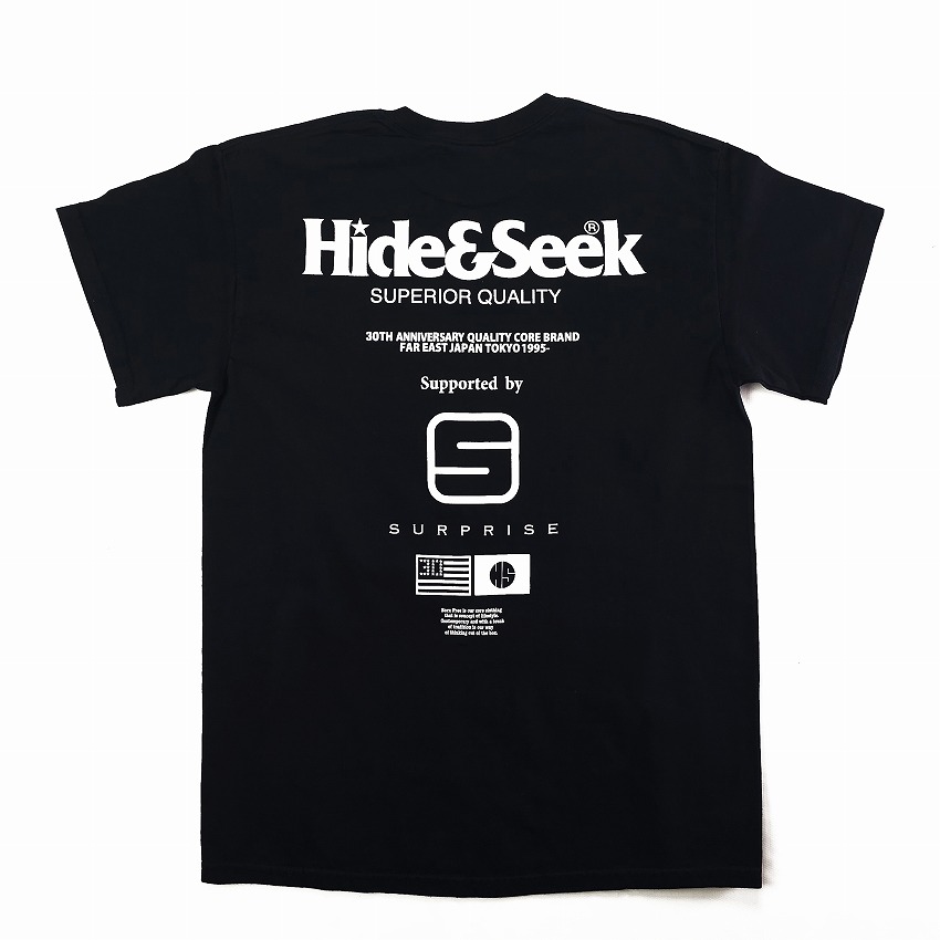 HideandSeek x “SURPRISE” 30th S/S Tee *ブラック*