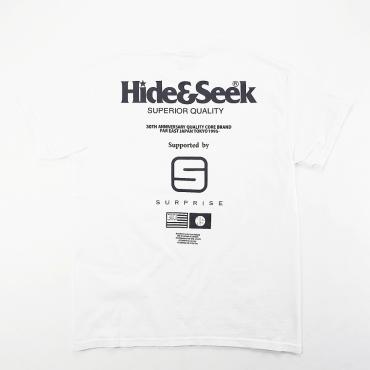 HideandSeek x “SURPRISE” 30th S/S Tee *ホワイト*