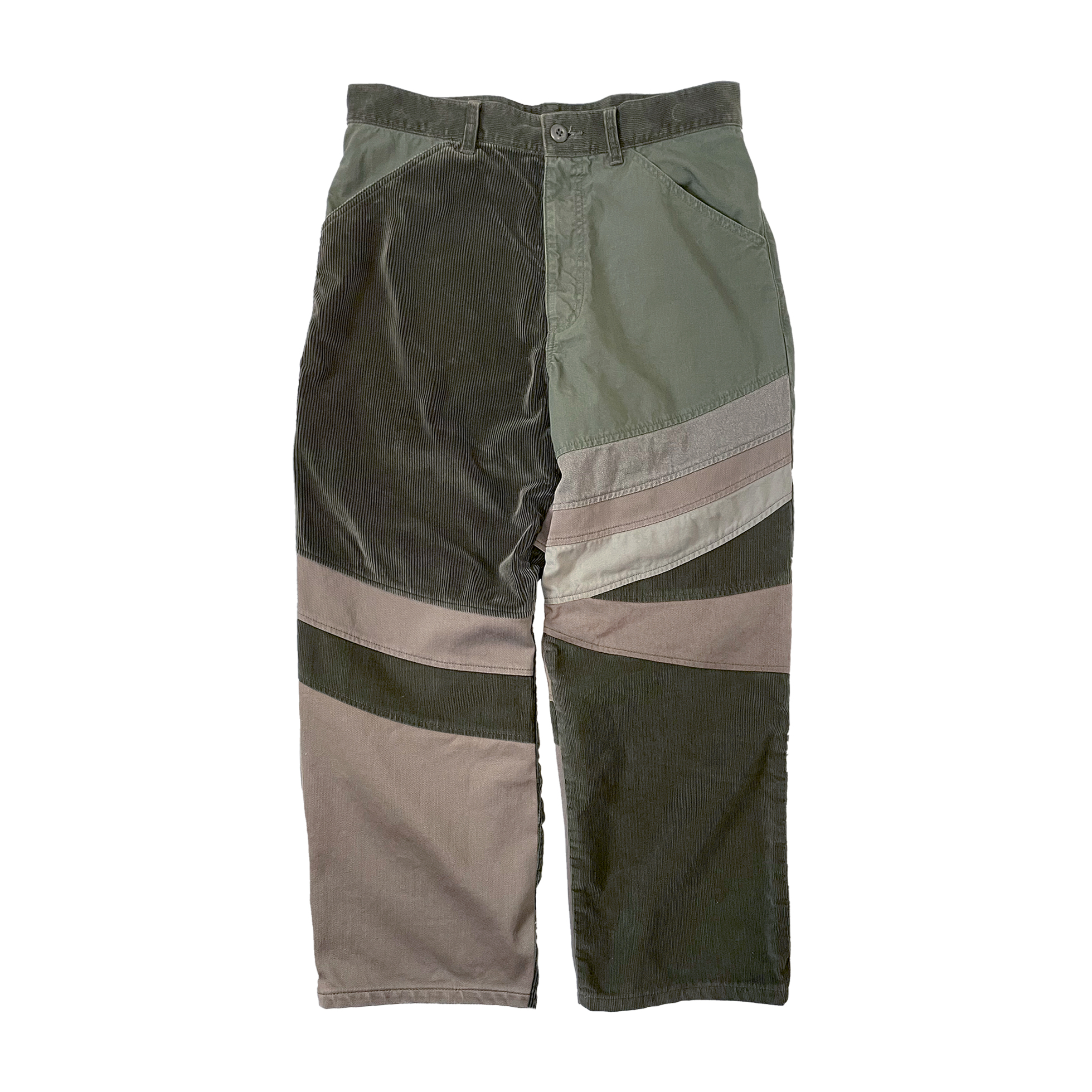 [先行予約]Scale panel Loose-fit pants *Olive-toned*