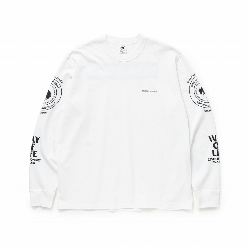 TWO WHEEL L/S TEE *ホワイト*