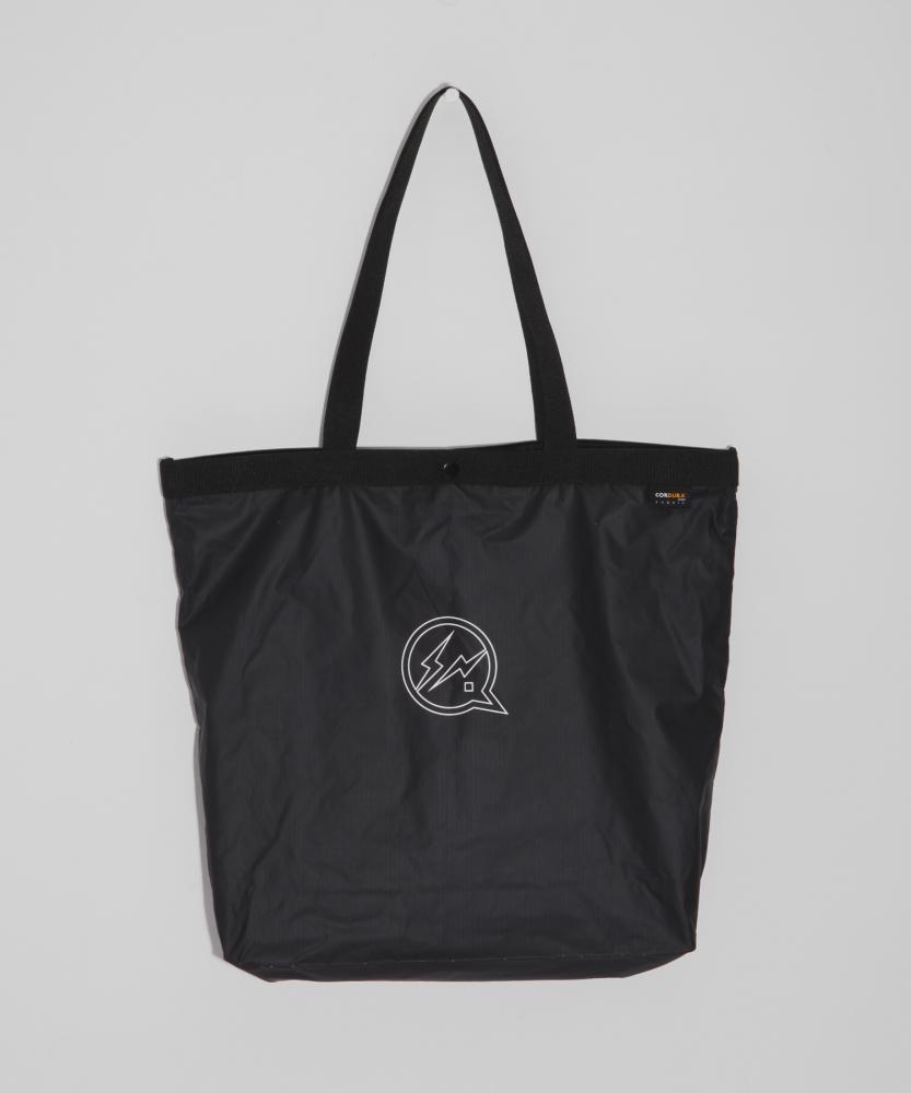CORDURA icon print nylon bag *ブラック*