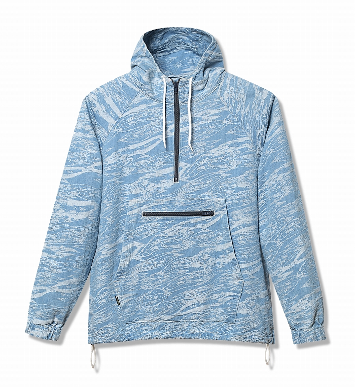 JACQUARD DENIM ANORAK JK *ブルー*