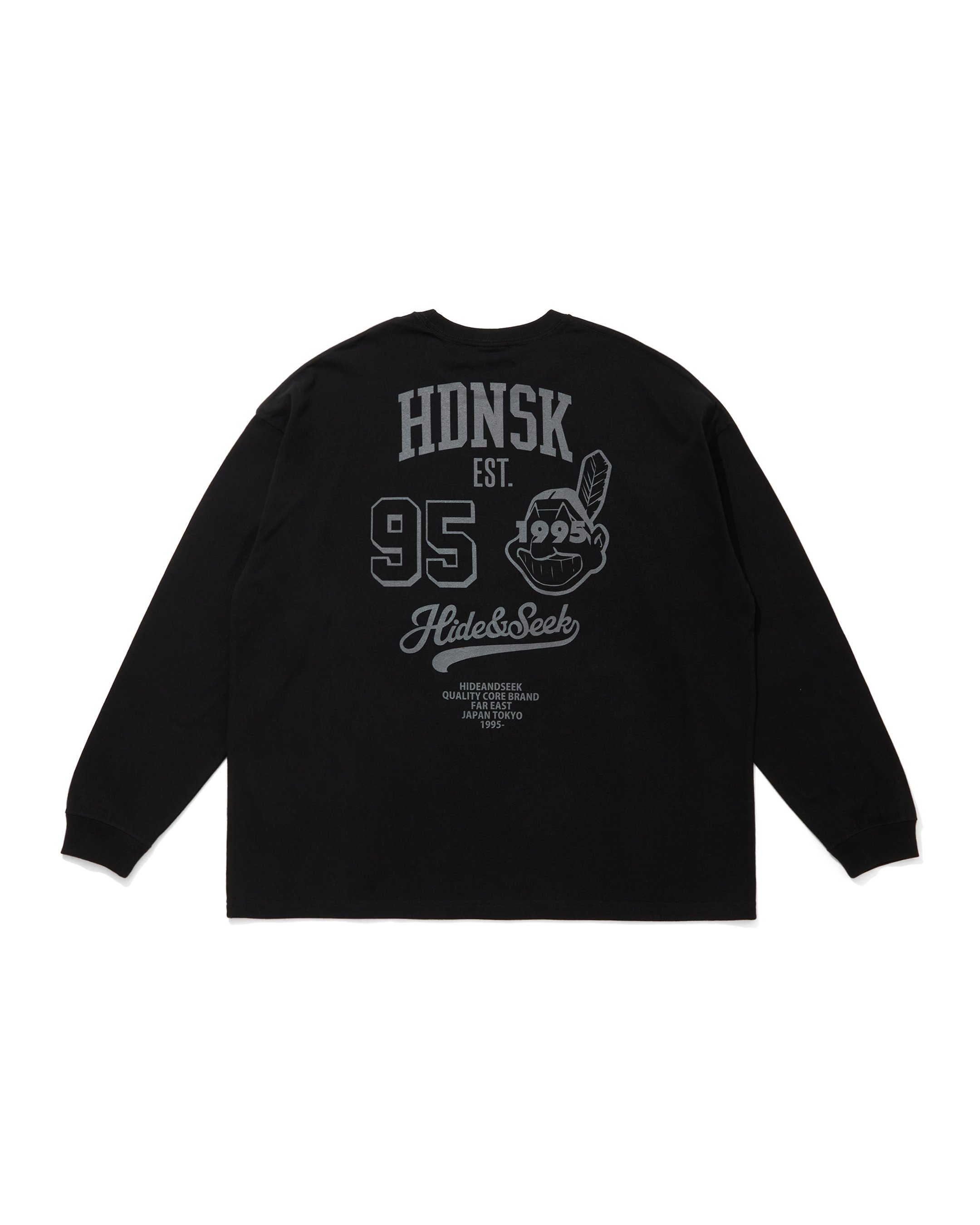 College L/S Tee(26aw) / BLK×C-GRY