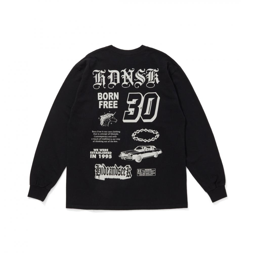 30 L/S Tee *ブラック*