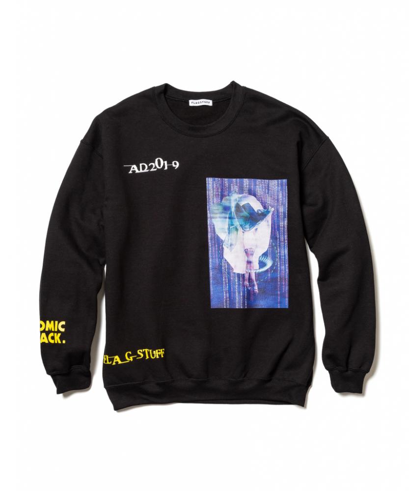 "ATMIC ATTACK" SWEAT *ブラック*