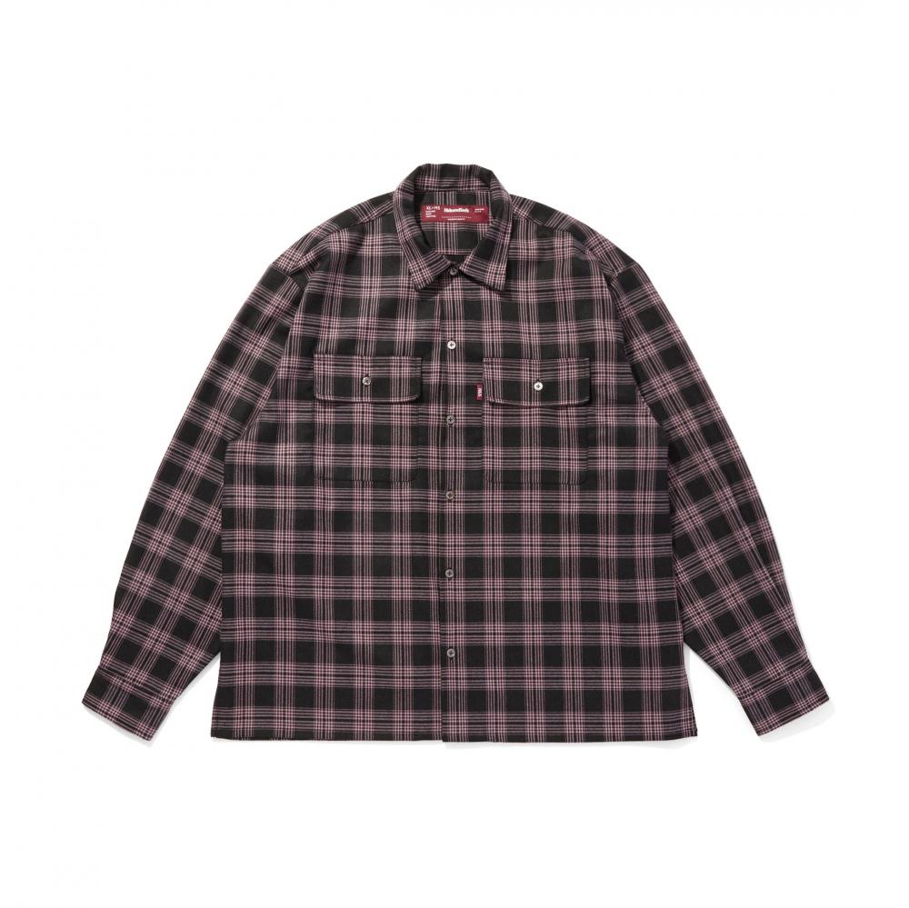 Check L/S Shirt (25aw-2) *ピンク*