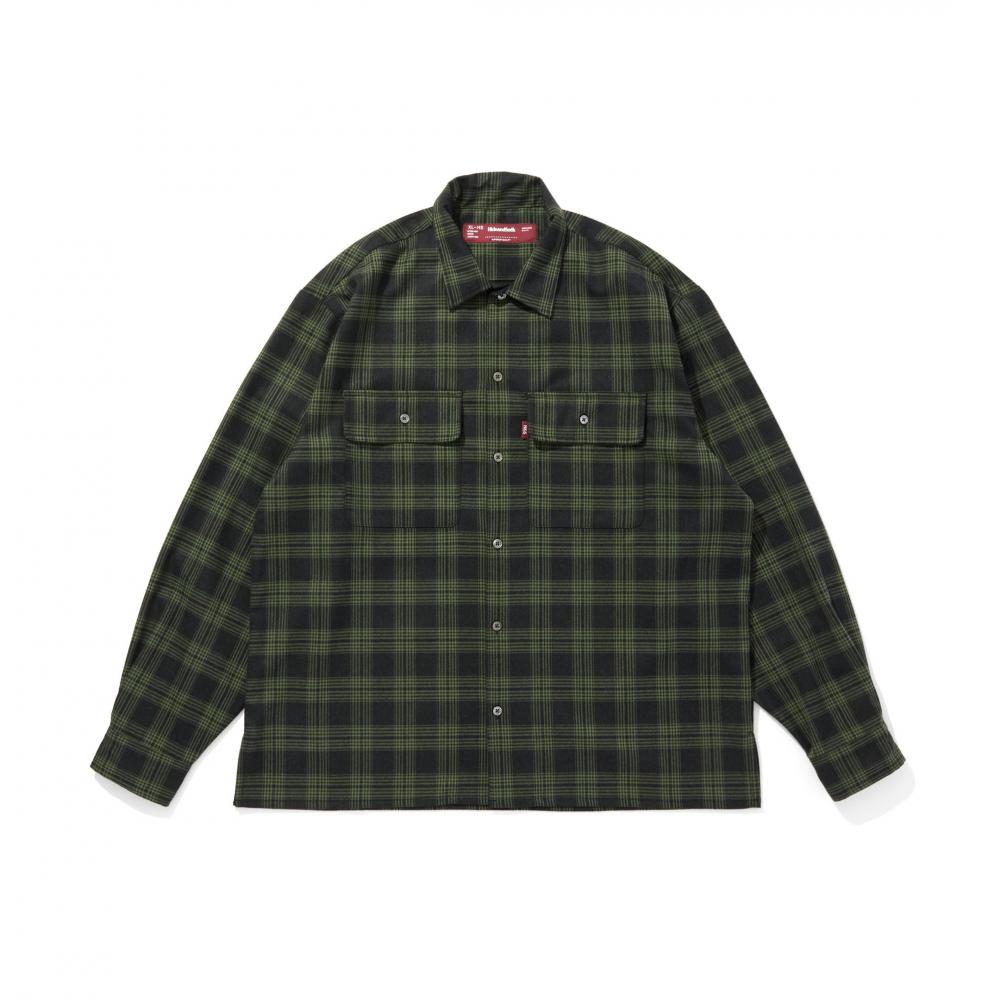 Check L/S Shirt (25aw-2) *グリーン*
