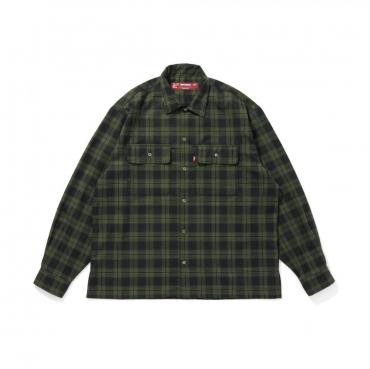Check L/S Shirt (25aw-2) *グリーン*