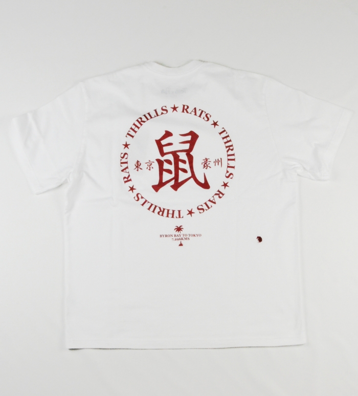 ×THRILLS 鼠 T-SHIRT   *ホワイト*