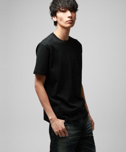 POCKET CREW NECK T-SHIRTS *ブラック*