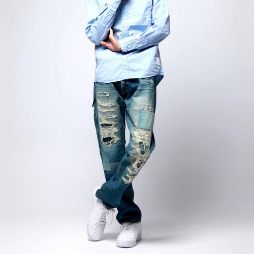 FIVE YEARS WASH WIDESTRAIGHT DENIM PANTS