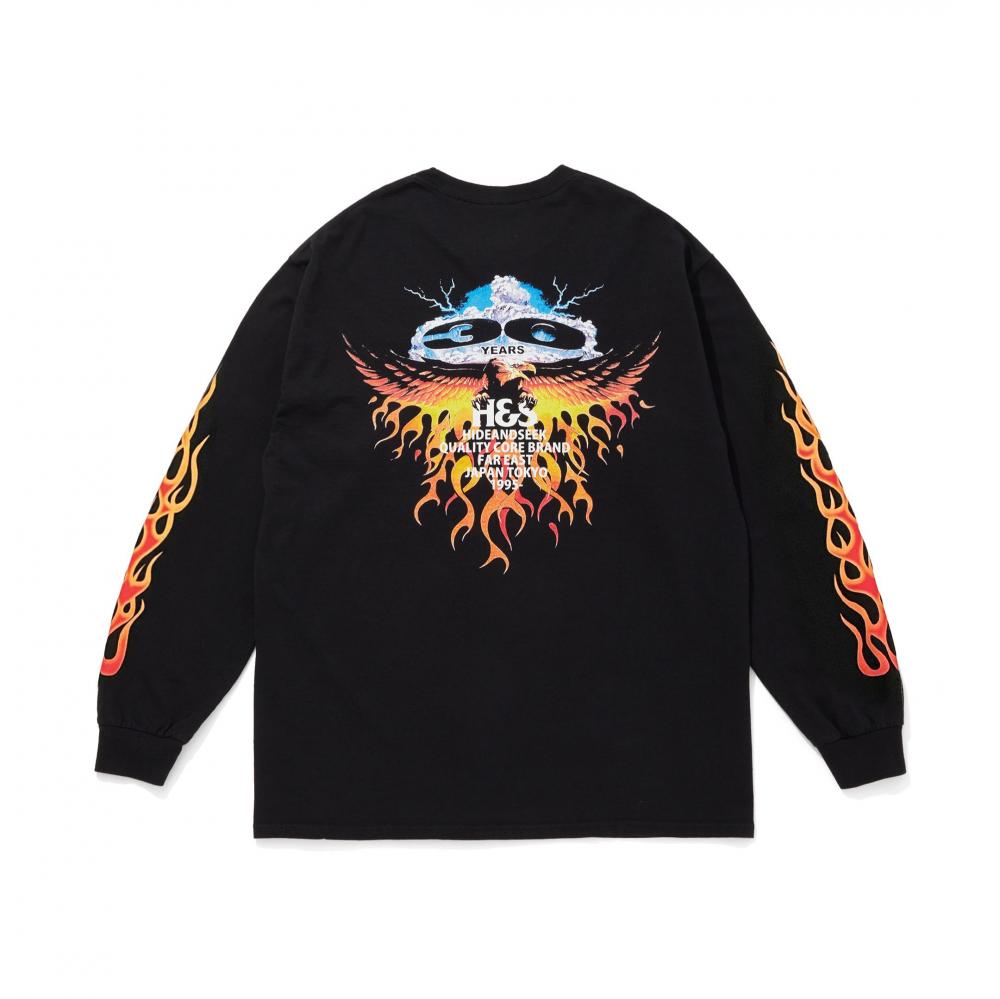 30th L/S Tee *ブラック×レッド*