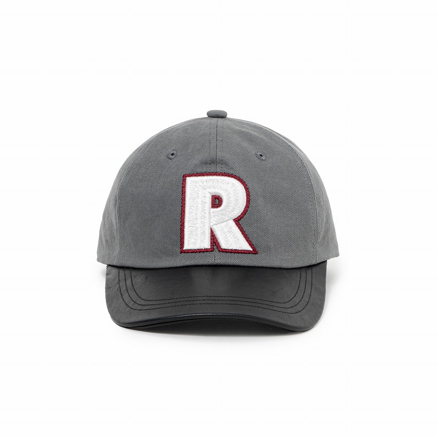 HORSE LEATHER COMBI CAP / RED