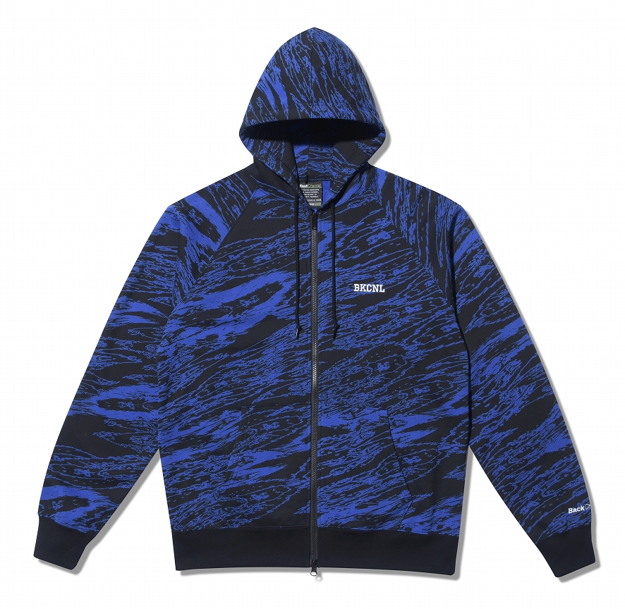 GHOSTLION CAMO FULL ZIP PARKA *ブルー*