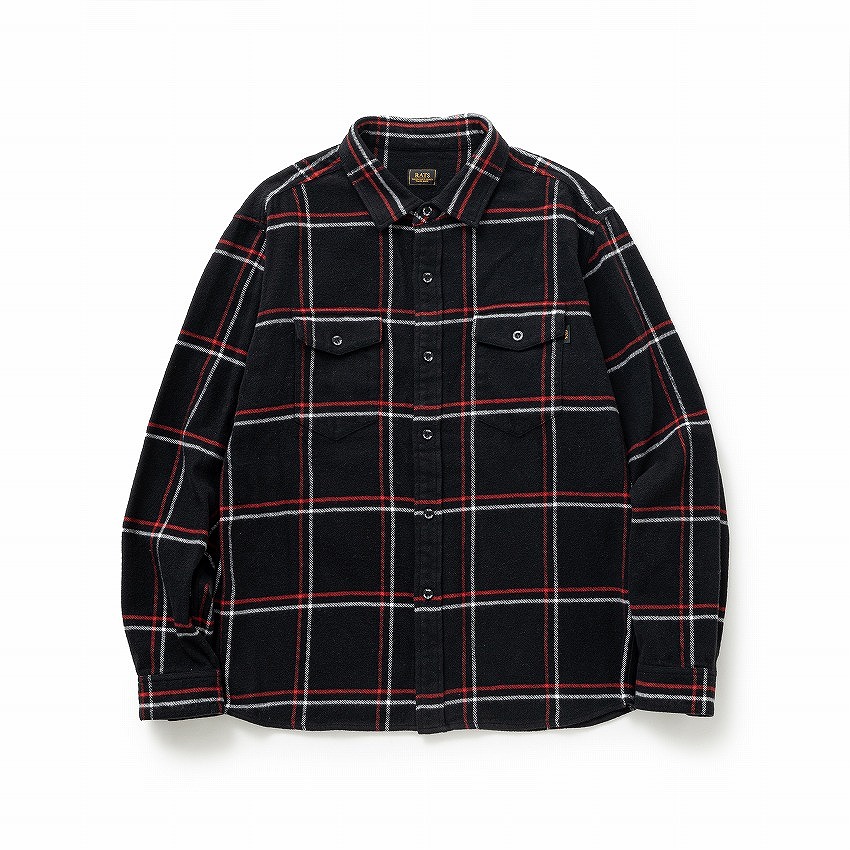 COTTON FLANNEL CHECK SHIRT / RED