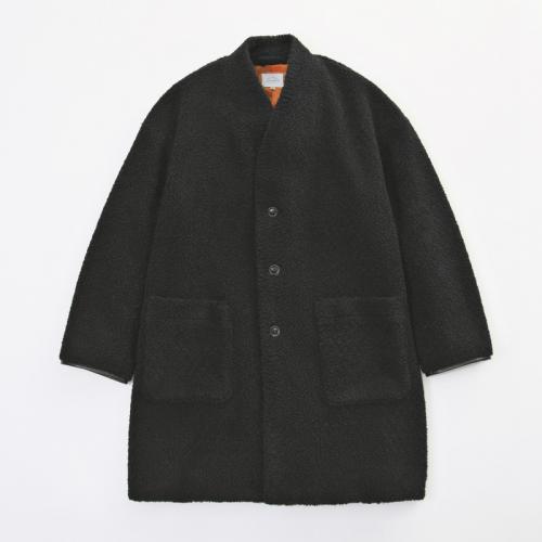 NO COLLAR BOA COAT *ブラック*