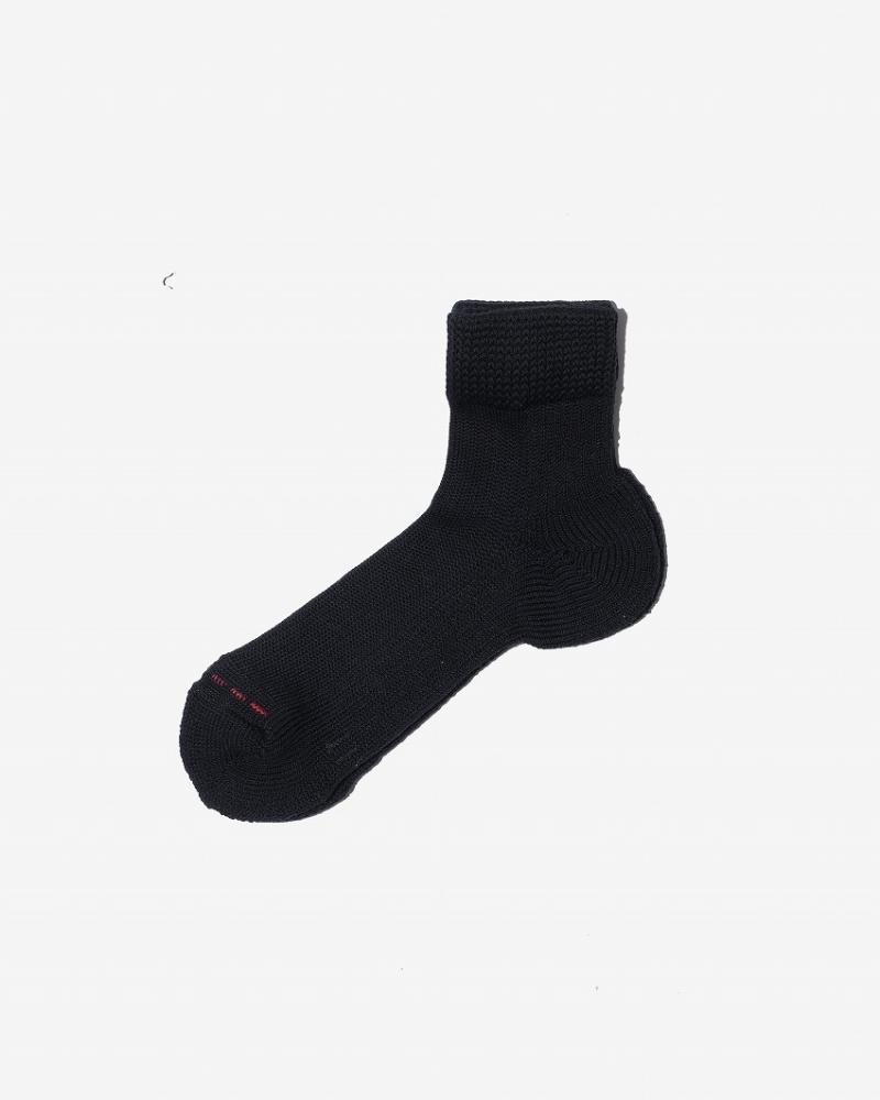 HYBRID RIB SOCKS3/4"Made in JAPAN""mitasneakers BK