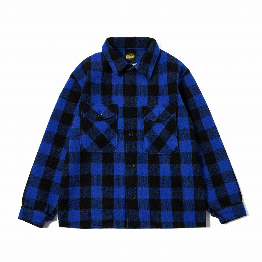 新品未使用PORKCHOP × MASSES WOOL JACKET チェックS PORKCHOP WOOL JACKET P *ブルー* MASSES｜SURPRISE