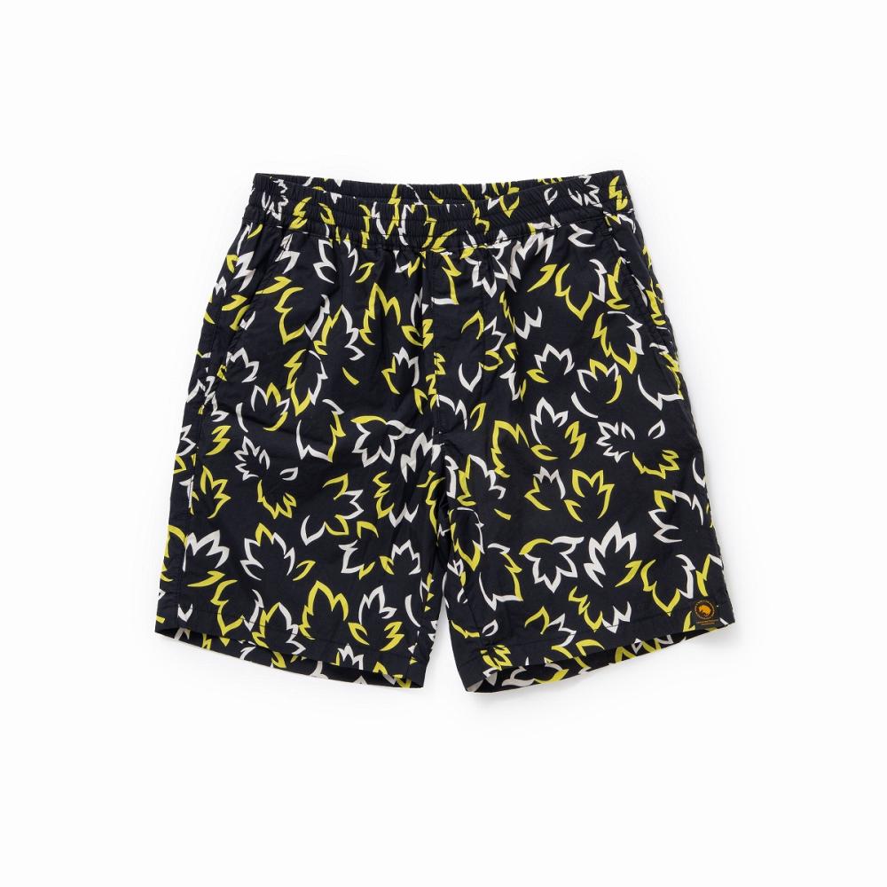 LEAF COTTON SHORTS *ブラック*