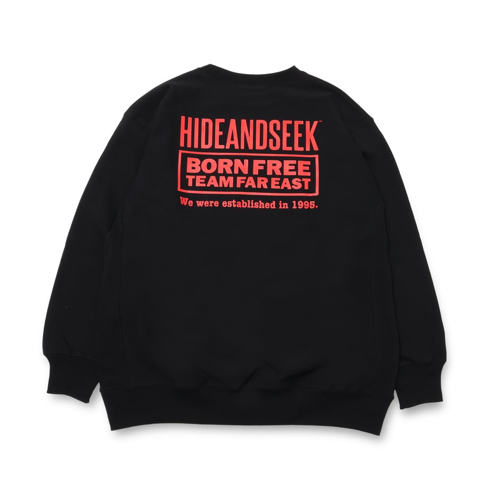 The H&S Sweat Shirt(24aw) *ブラック×レッド*