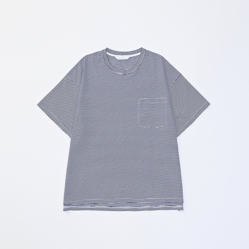 S/S BORDER TEE *ブルー*