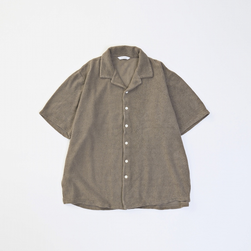 OPEN COLLAR PILE SHIRTS *オリーブ*