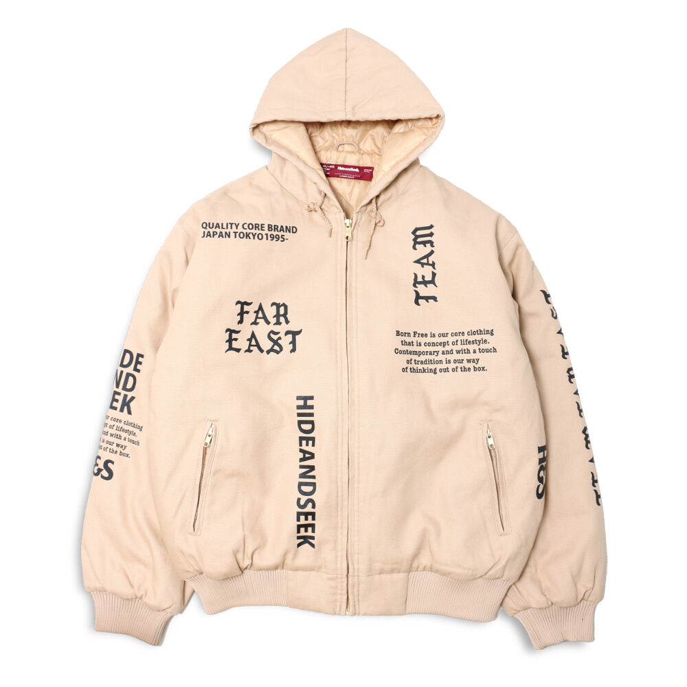 DUCK HOODED JACKET *ベージュ*