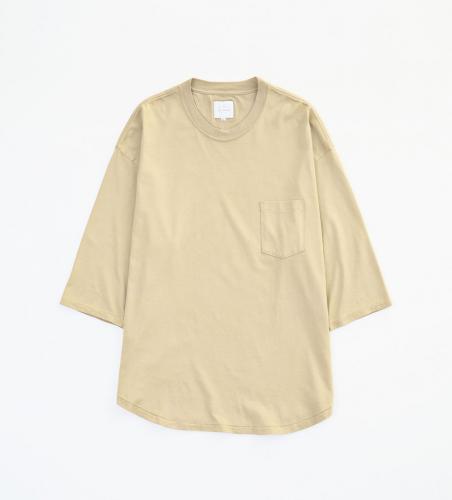 7 SLEEVE BIG CUTSEWN *ベージュ*