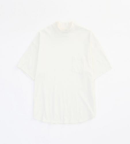 S/S HI-NECK BIG CUTSEWN *ホワイト*