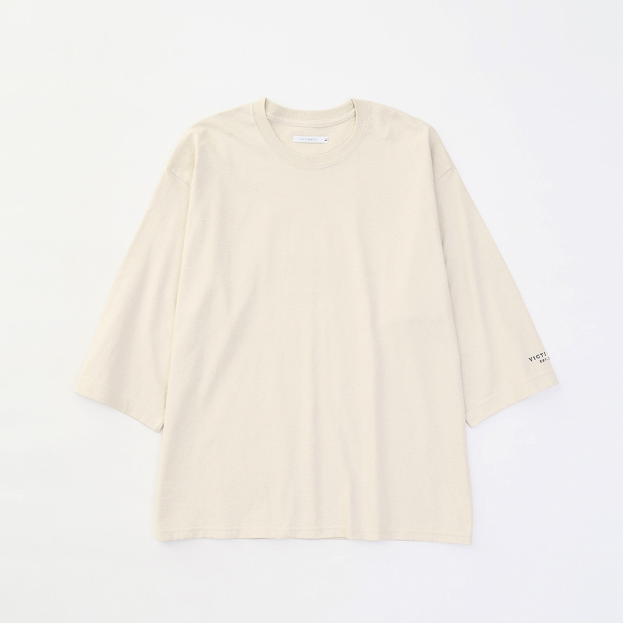 7 SLEEVE CUTSEW *ベージュ*