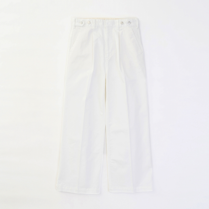 WIDE DENIM SLACKS *ホワイト*
