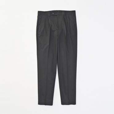TAPERED LINEN SLACKS *ブラック*