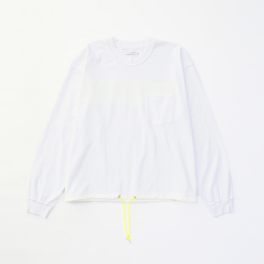 ×MINE / L/S LINE CUTSEW *ホワイト×イエロー*