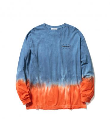 TIE DYE L/S Tee *ブルー×オレンジ*