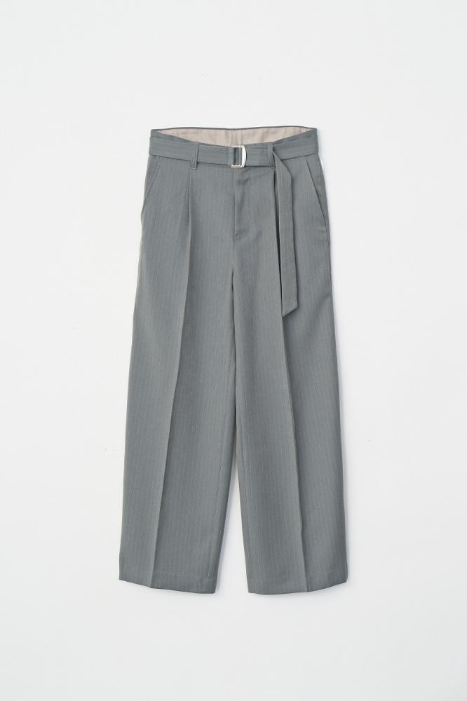 STRIPE BUGGY SLACKS *グレー*